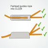Clamcleat CL228 - Vertical Cleat with Integral Fairlead