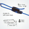 Clamcleat CL826-72 - Nylon Aero Cleat for ropes 4-6mm