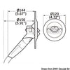Whale Twist shower hot/cold water, angled, grey