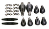 Holt Lazy Jack Kit - for Boats from 32' To 38' - Basic Hardware Only without Camcleats, Fairleads and Fastenings