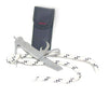 Skipper Mate Pen Knife, Stainless Steel, L: 9,5cm Blade, shackle key, fid & can opener & Belt Pouch