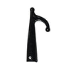 Female Hook with Single End, Plastic, Ø 30mm, Plastic, Black by Lalizas