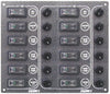 Switch panel SP by Lalizas 3, 4, 9, or 12 switches