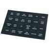 Function labels for switch panels (24pcs) by Lalizas