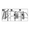 Pulpit or stern rail  Mounting bracket Kit -B