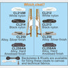Clamcleat CL212 - Leech Line Cleat