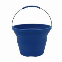 Collapsible Silicon Bucket- Blue -7 Litres