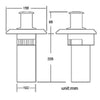 South Pacific Electric Capstan 1000W Vertical S/S Drum, Aluminium Base - EC1000A
