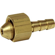 Brass Hose Tail Connector 1/4" BSP Nut to 1/4" Spigot