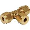 AG Brass Tee Coupling 1/4" x 1/4" x 1/4" - ChasNewensMarine