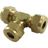 AG Brass Tee Coupling 3/8" x 3/8" x 3/8" - ChasNewensMarine