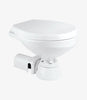 SEAFLO Marine Toilet 12V Electric Marine Toilet Regular Size Horizontally Mounted