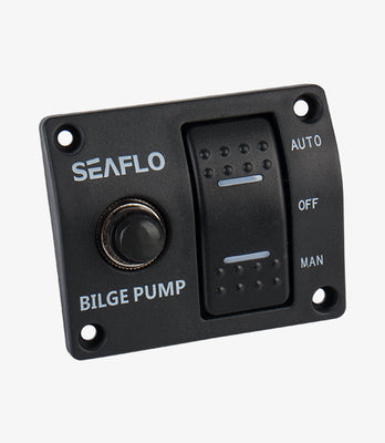 SEAFLO Bilge Switch Panel 3-Way Panel Switch 12V & 24V