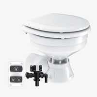 SEAFLO Quiet Flush Freshwater Electric Toilet 12V Compact
