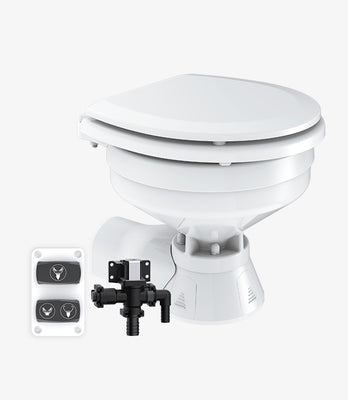 SEAFLO Quiet Flush Freshwater Electric Toilet 12V Compact
