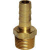 AG Brass Hose Connector 3/8" BSP Taper Male - 3/8" Hose