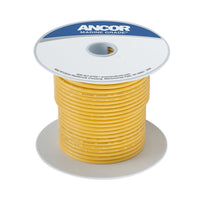 Ancor Tinned Copper Wire, 18 AWG (0.8mm²), Yellow - 35ft