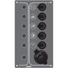 Switch Panel, 5 waterproof switches & autom. fuses, 12V by Lalizas