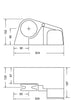 South Pacific Windlass 1100W, Horizontal, High Power, Aluminium 8mm - Pro 900M(ighty)