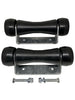 200kr angled castors black 