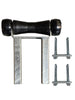200kr t piece black castors with bracket