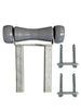 200kr t piece grey castors with bracket
