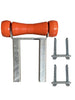 200kr t piece orange castors with bracket 