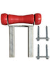 200kr t piece red castors with bracket
