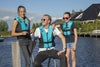 Besto Dinghy Zipper 50N Allround Buoyancy Aid - Aqua & Black - In All Sizes
