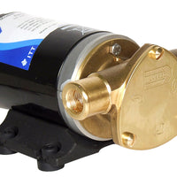 Junior Puppy' self-priming pump 24 volt d.c. Connections for 19mm (¾”) bore hose or use 3/8” hose adapters - Jabsco 23670-4103