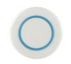 Sorona Non-Slip Large Plate -White w Vivid Blue Non Slip