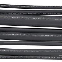 Ancor Heat Shrink Tubing, 3/16"-3/4" x 6", Black, 8pc Assortment