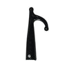 Female Hook with Single End, Plastic, Ø 30mm, Plastic, Black by Lalizas
