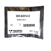 369-64014-0   SHIM21-28-0.1  - Genuine Tohatsu Spares & Parts - this part also supersedes 369-64023-0, 369-64012-0