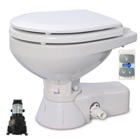 QUIET FLUSH ELECTRIC TOILET Sea or river water flush models, Compact bowl size, 24 volt dc  - Jabsco 37245-3094 - this Supesedes Part No 37245-0094