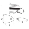 Ventilation Clam Shell Cover, PA , White by Lalizas