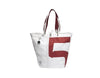 Sea Girl Sailcloth Shopping Bag - Red Detail