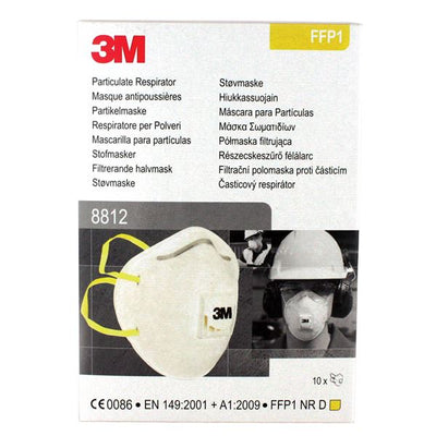 3M 8822 CUP SHAPED VALVED RESPIRATOR FFP2 Pack of 10