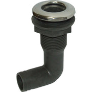Seaflow 90° Skin Fitting with Stainless Steel Cap (25mm Hose Tail)  403734