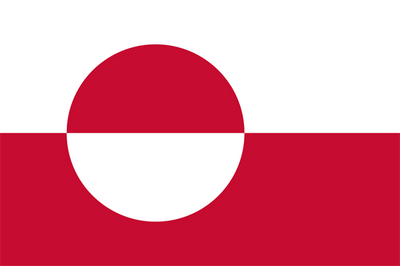 Greenland Courtesy Flag 30 x 45cm