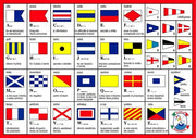 Sticker - International Code Flags 14x21cm*