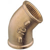 45° elbow F-F     Yellow brass
