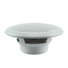 Two-way Speakers, 100W, 6 1/2'', Non-magnetic,w/Clip-on Cover, White, Set by Lalizas