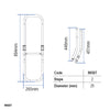 Aluminium, folding ladder for inflatable boats by Lalizas