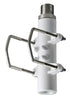 Mast/Rail Mount & U Bolts - Aluminium bracket for 1"-11