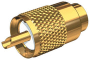 PL259 Connector, UG175 Adapter, DooDad for RG58 Cable - Gold