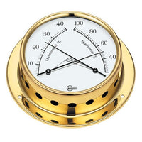 Barigo Thermometer and Hygrometer Brass 85mm Dial (110 x 32mm)