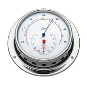Barigo Thermometer & Hygrometer Stainless Steel 85mm Dial (110 x 32mm)