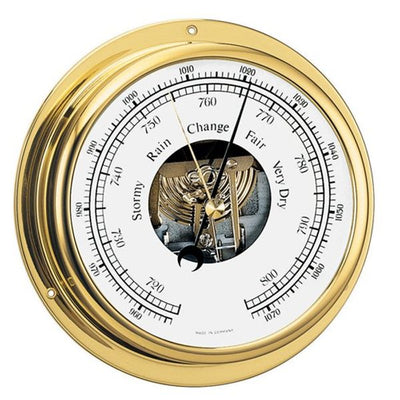 Barigo Barometer Brass 130mm Dial (155 x 35mm)