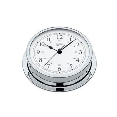 Barigo Clock Chrome 130mm Dial (155 x 35mm)